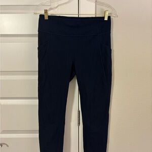 Women's Navy lulu leggings